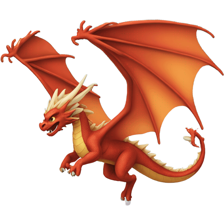 Dragon flying emoji