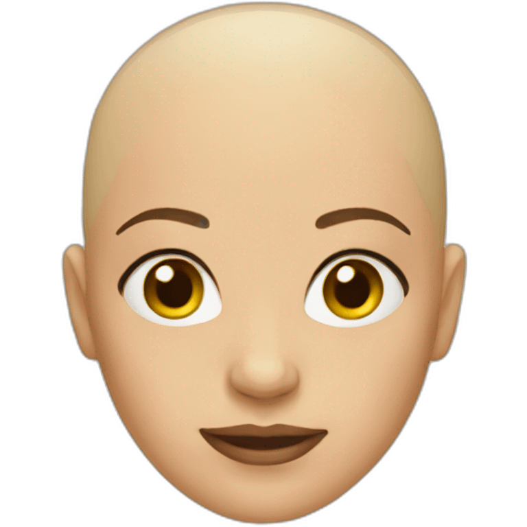 Bald woman  emoji