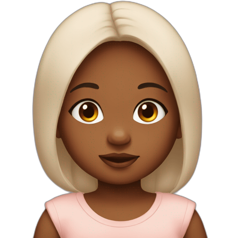 Beautiful brown skin baby emoji