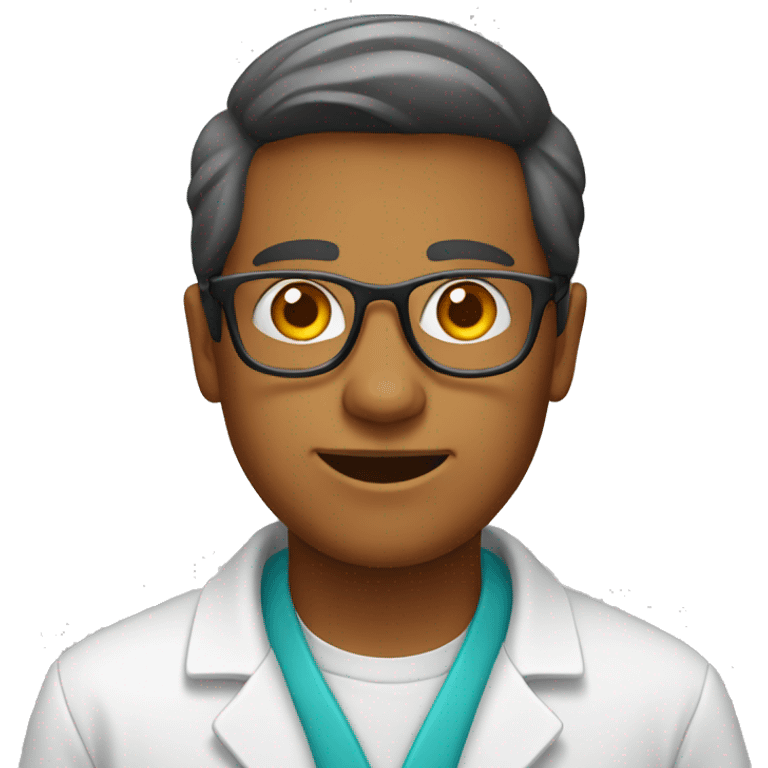 chemist with glasses emoji