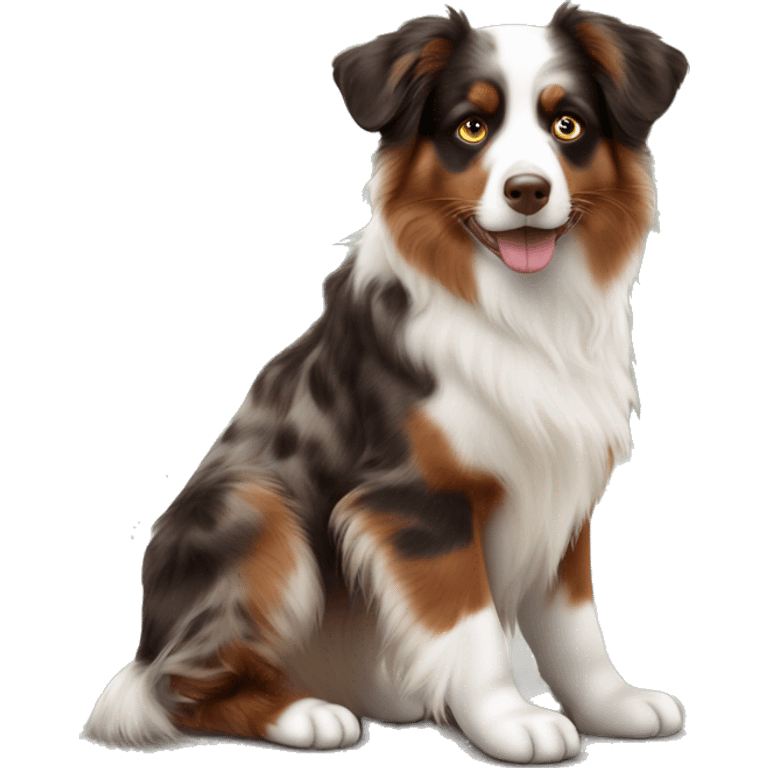 Red Merle Australian shepherd  emoji