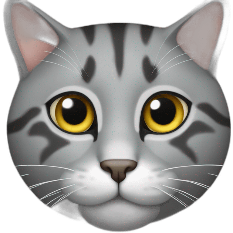 Cat grey emoji