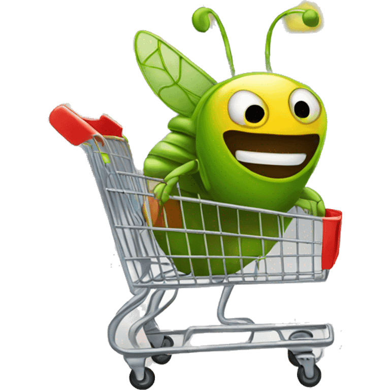 bug in shopping cart emoji