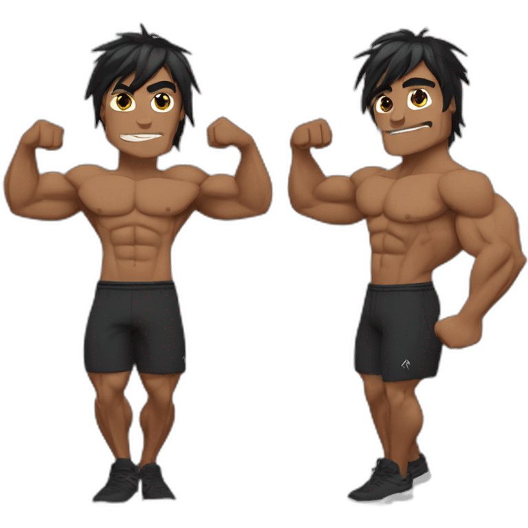 Zyzz Flexing muscles emoji