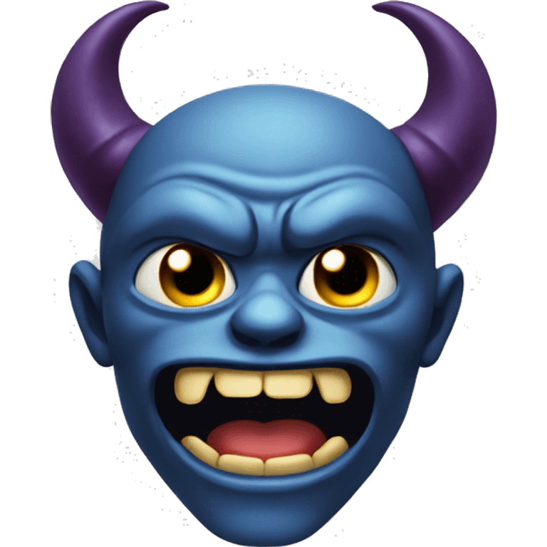 Expressive emoticon face demon emoji
 emoji