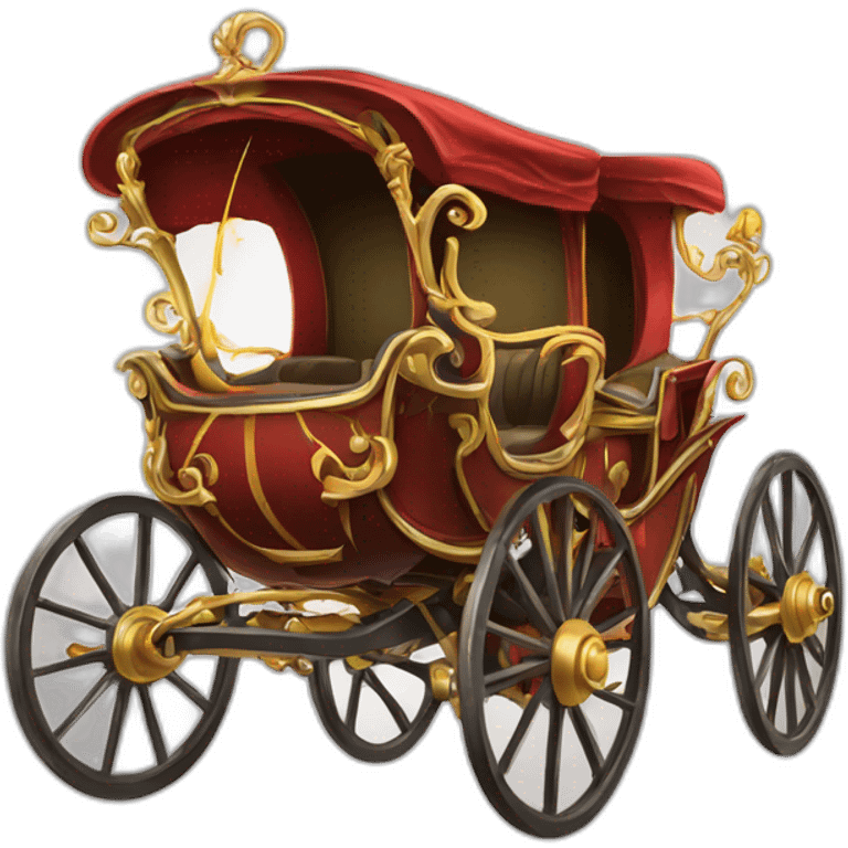 electric cartoon carriage vector image emoji