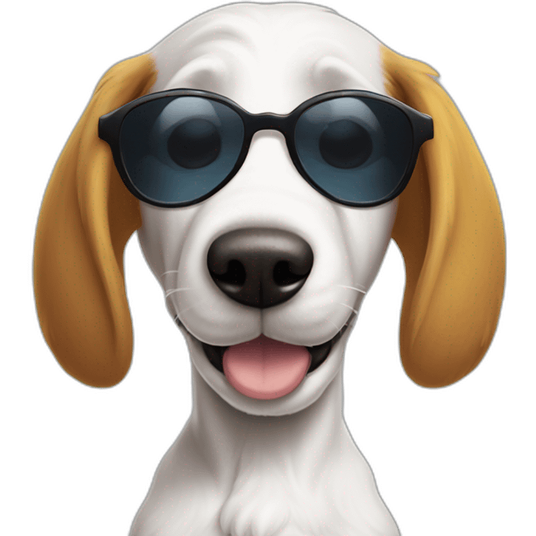 snoopy con lentes de sol emoji