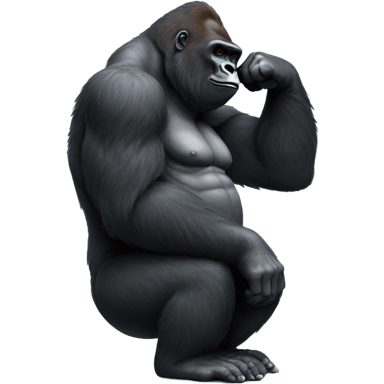 gorilla itching emoji