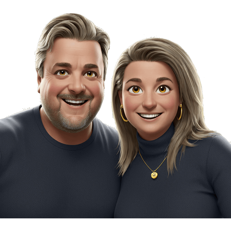 happy couple with jewelry emoji