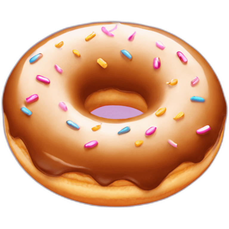 Shining Background Donuts emoji