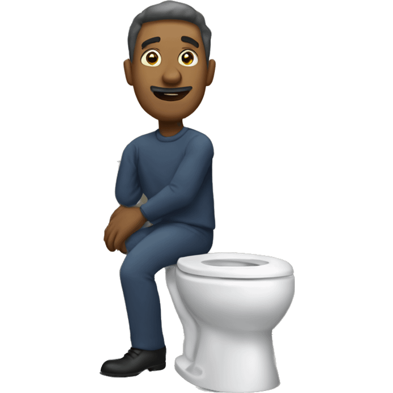 Toilet man emoji