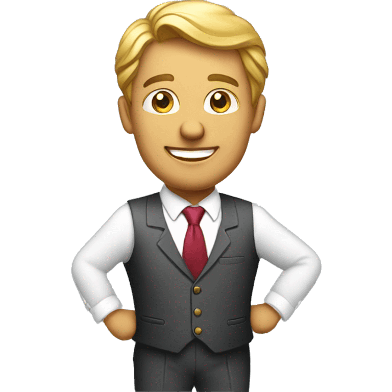 carefree rich businessman emoji