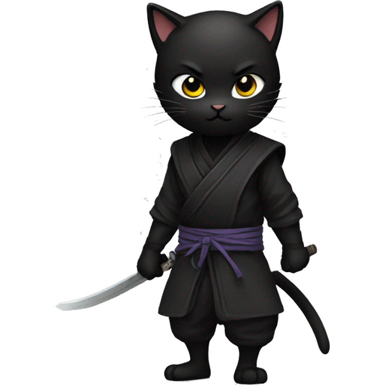 ninja black kitty emoji