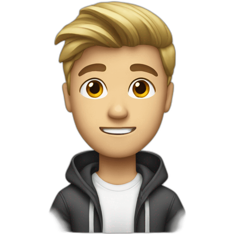 Justin Bieber standing emoji