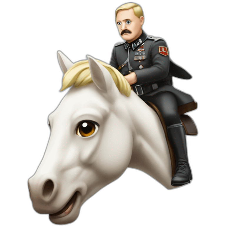 Hitler sur une licorne emoji