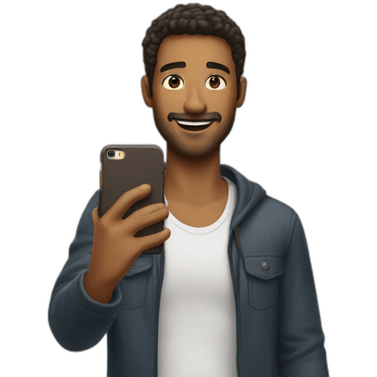 man taking selfie emoji