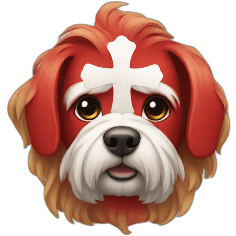 Red Maltese cross emoji