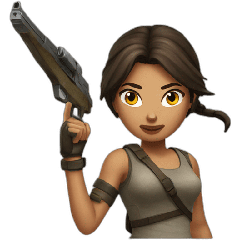 lara croft emoji