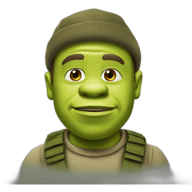 Shrek dressed in C.P. Company emoji