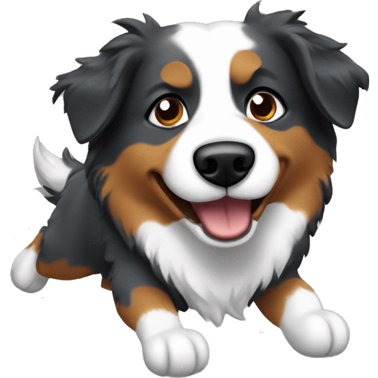 Anvil with Jumping Australian shepherd  emoji