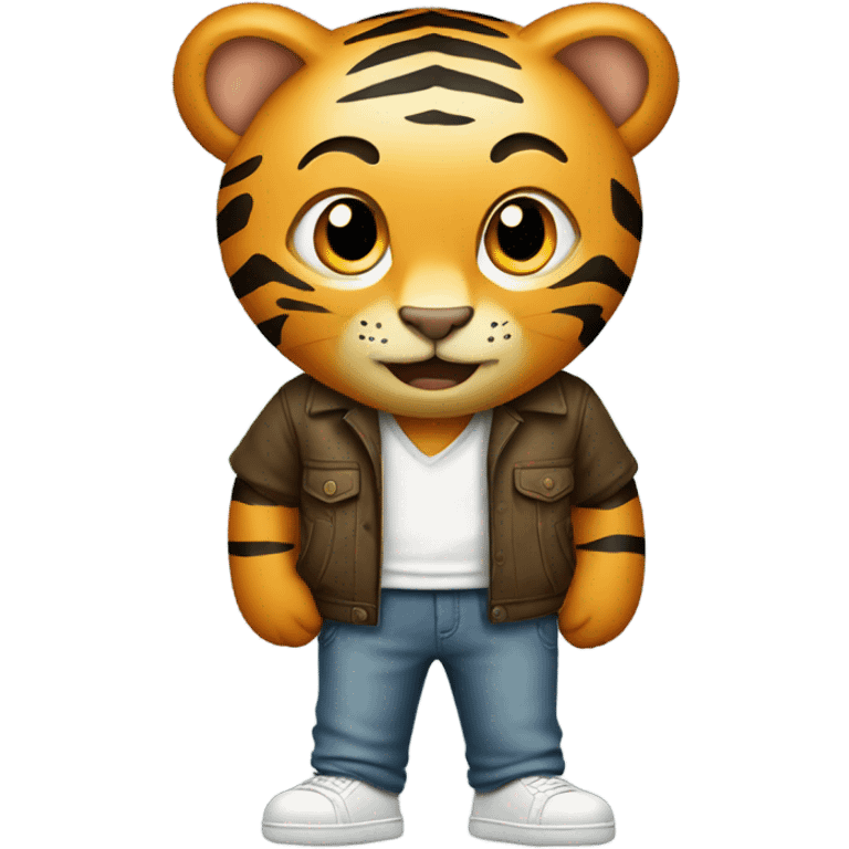 Tiger wearing a trousers  emoji