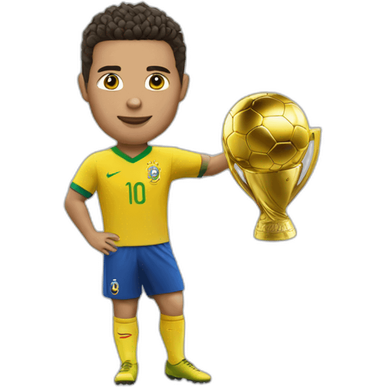 Ronaldo avec la coupe du monde emoji