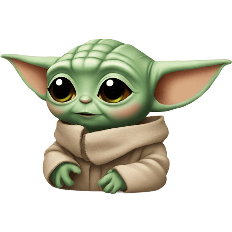 baby yoda in love emoji