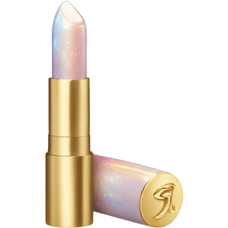 opal crystal lipstick in gold tube 💄  emoji