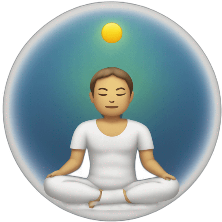 Circulo de meditación emoji