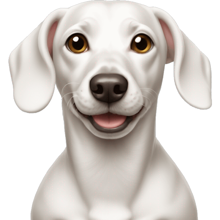 white weiner dog emoji