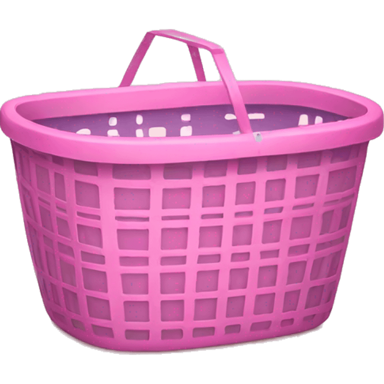 Pink laundry basket emoji