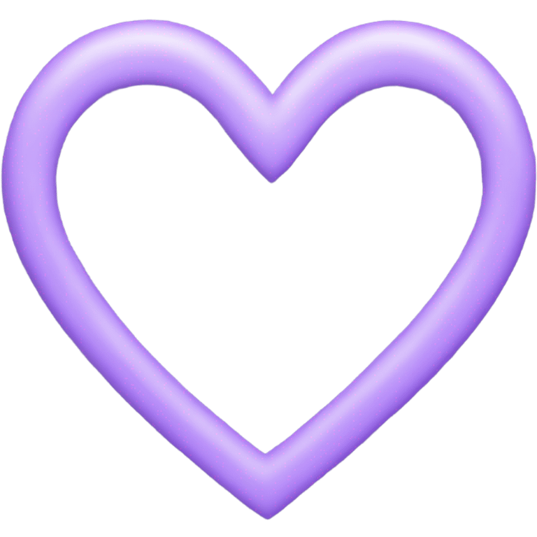 light purple lavender heart  emoji