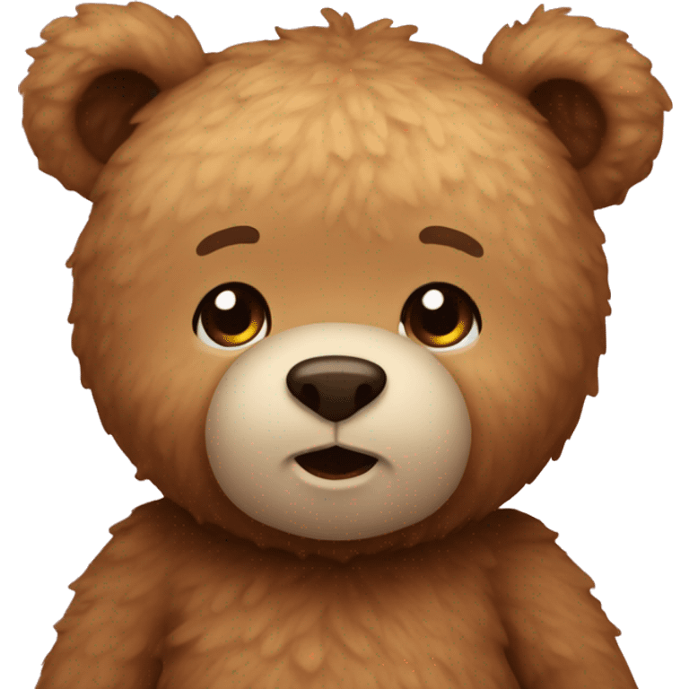 Teddy bear fall emoji