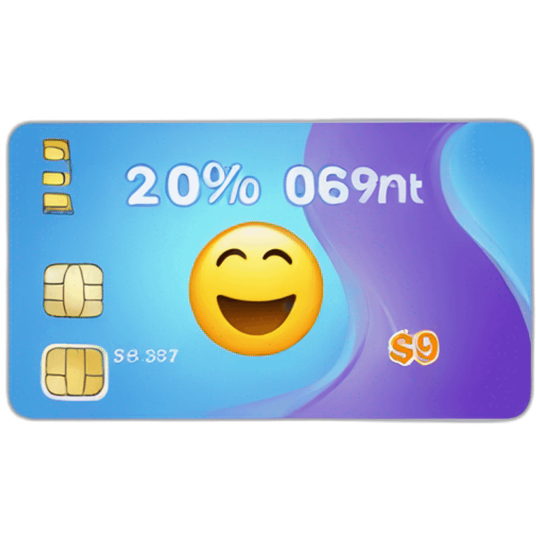 Discount card emoji