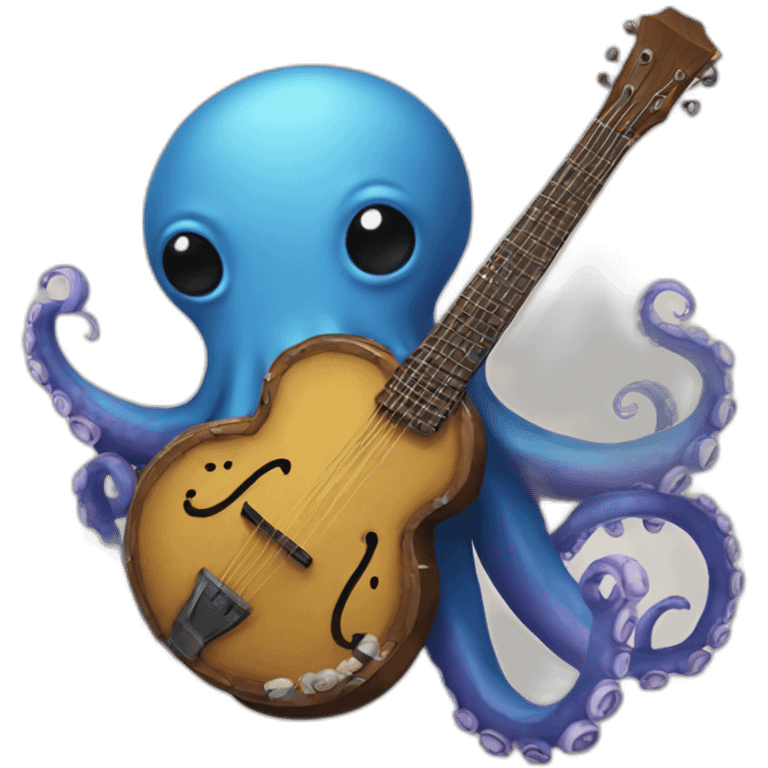 octopus and banjo emoji