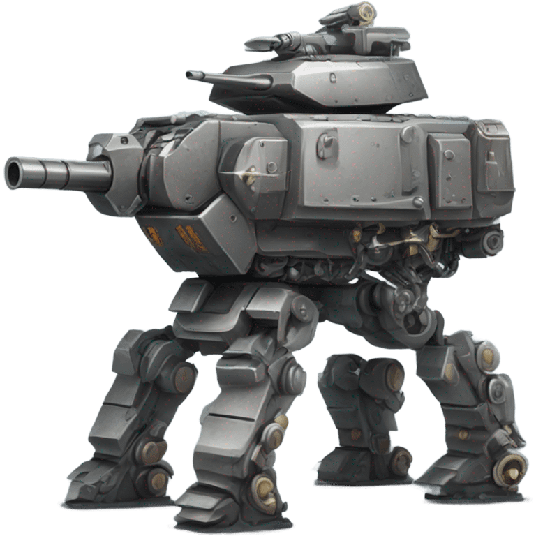 War machine with a shoulder gun emoji