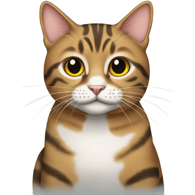 Tabby cat sitting emoji