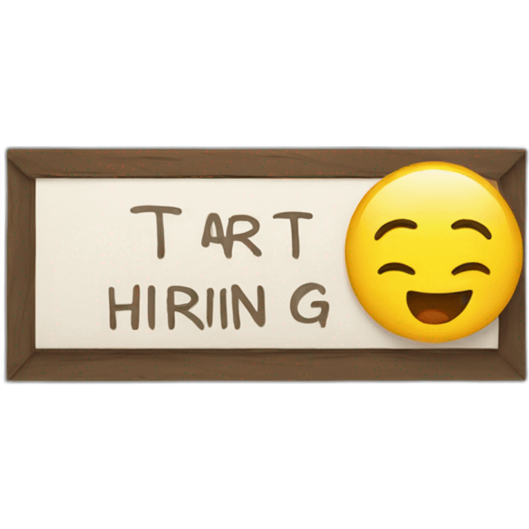 hiring sign emoji