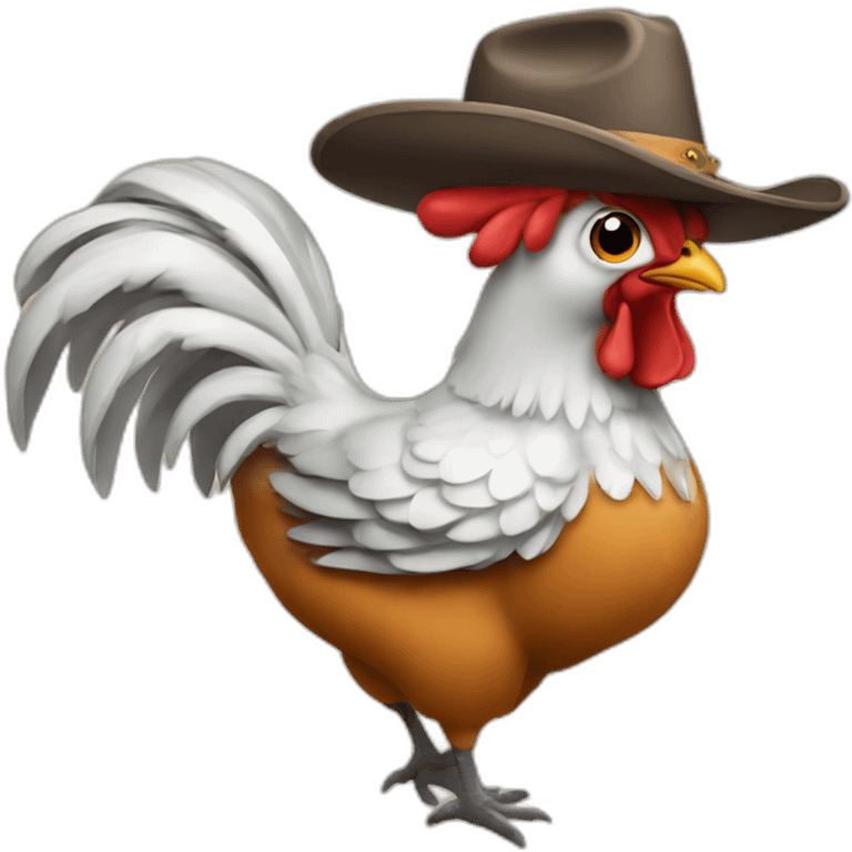 cowboy chicken emoji