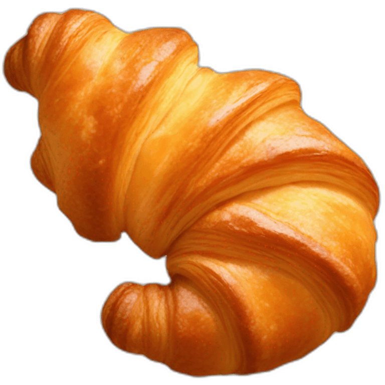 Croissant with strawberries  emoji