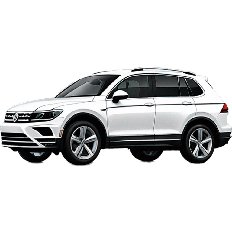 2024 white VW Tiguan r line emoji