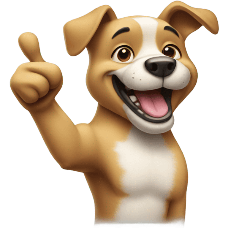 Dog giving thumbs up  emoji