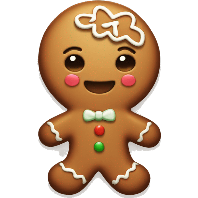 gingerbread man cute emoji