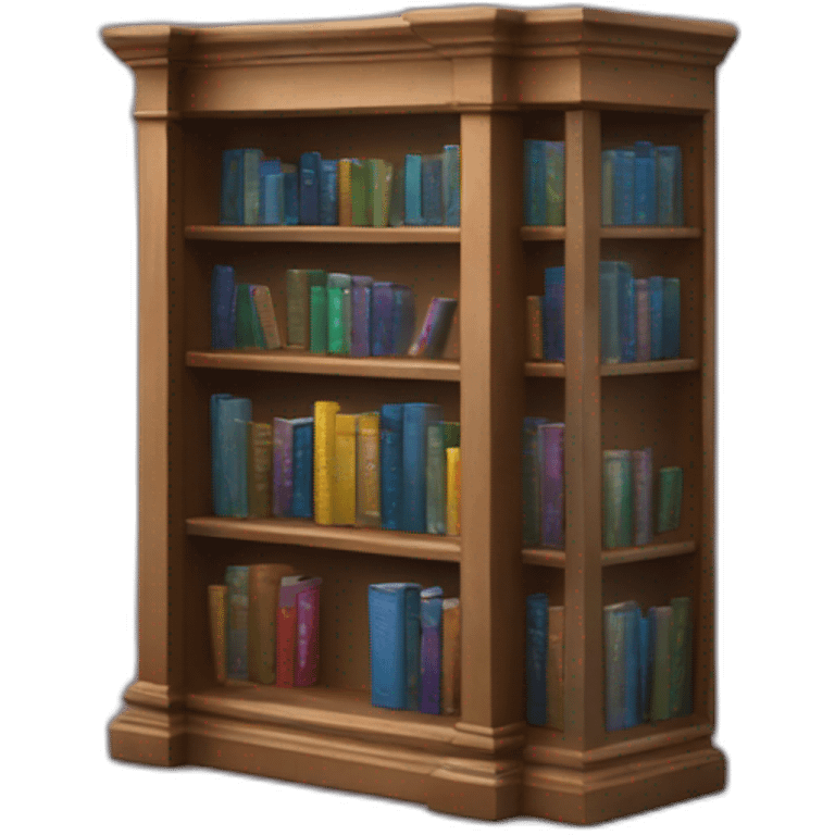 library book 3d fantastic emoji