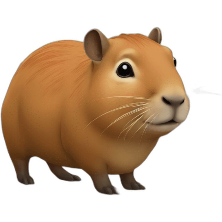 Capivara sentada na lua emoji