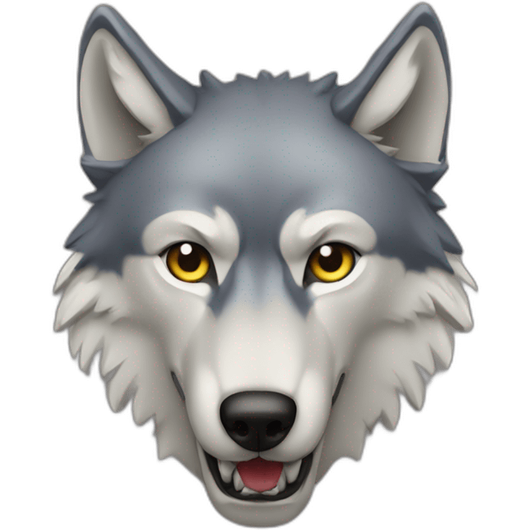 wolf head like trophy emoji