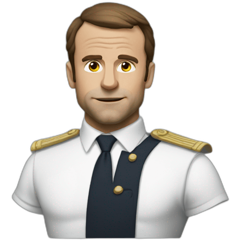 Macron muscle emoji