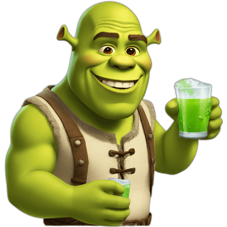 shrek drinks emoji