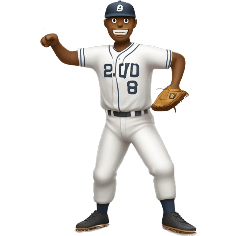 baseball pitcher on the pitching mound with long pants emoji