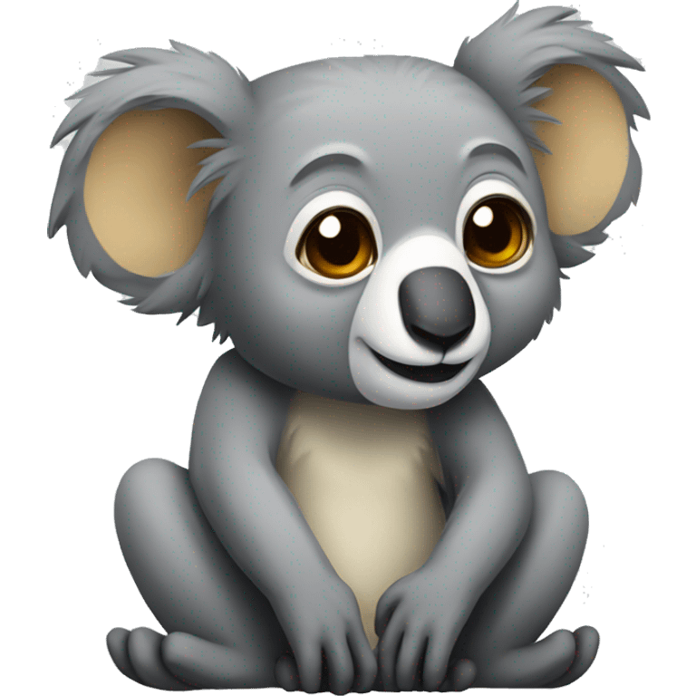 Mix between a koala and a monkey emoji